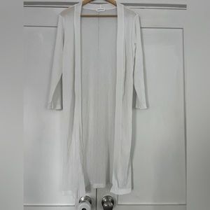 Goodnight Macaroon Open Front Sheer Cardigan